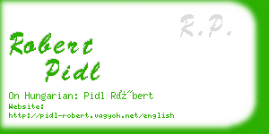 robert pidl business card